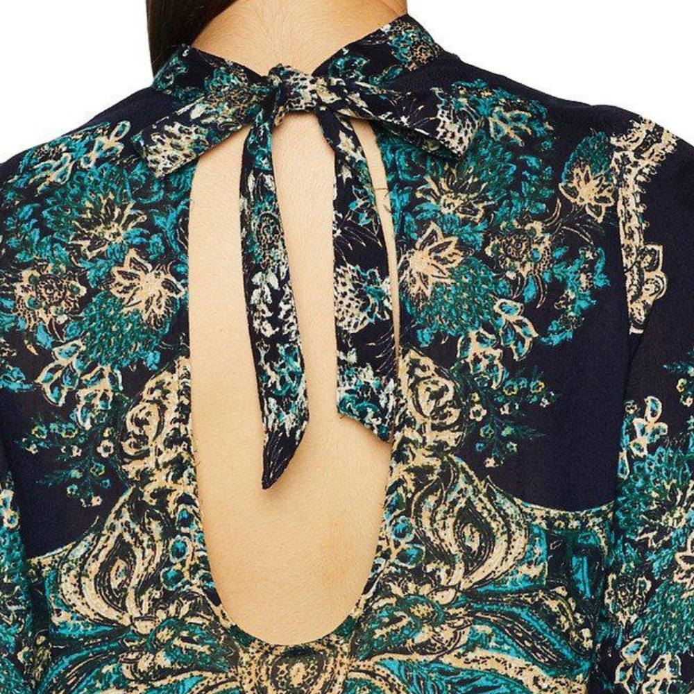 Free People Lady Luck Green Tunic - Picture 2 of 8